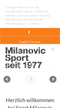 Mobile Screenshot of milanovic.at